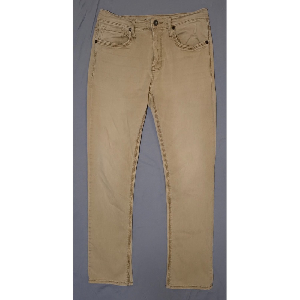 BKE Jeans Men's Jake Straight Low Rise Denim Brown Wash 34W x32L